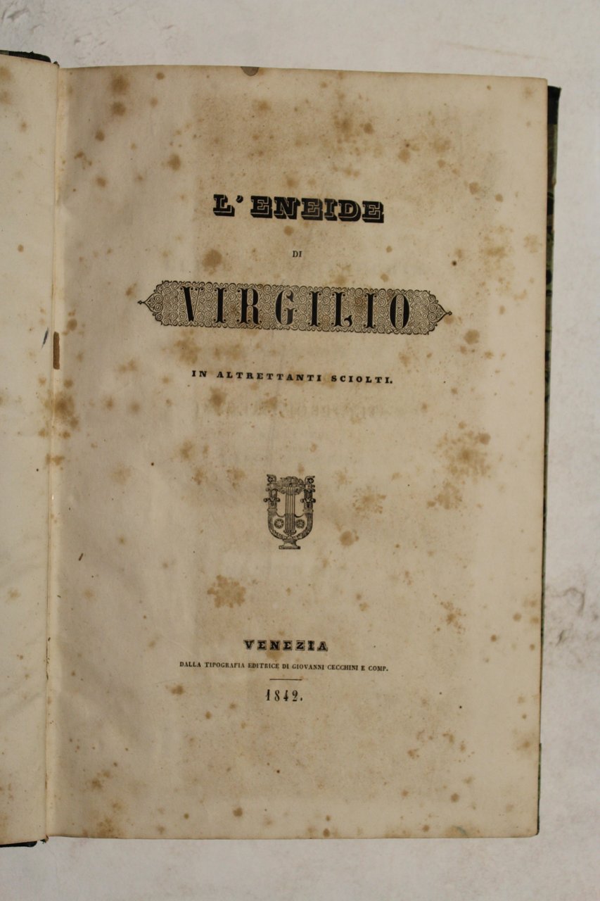 L'Eneide di Virgilio in altrettanti sciolti.