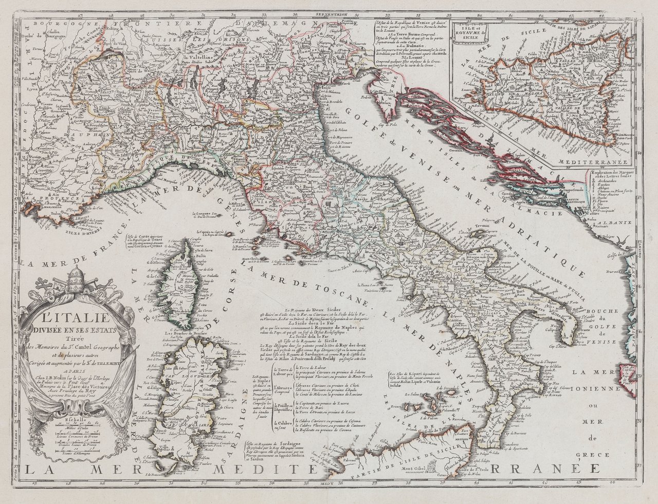 L’Italie divisées en ses Estats tirée de memoires du Sr. … | Immagine principale