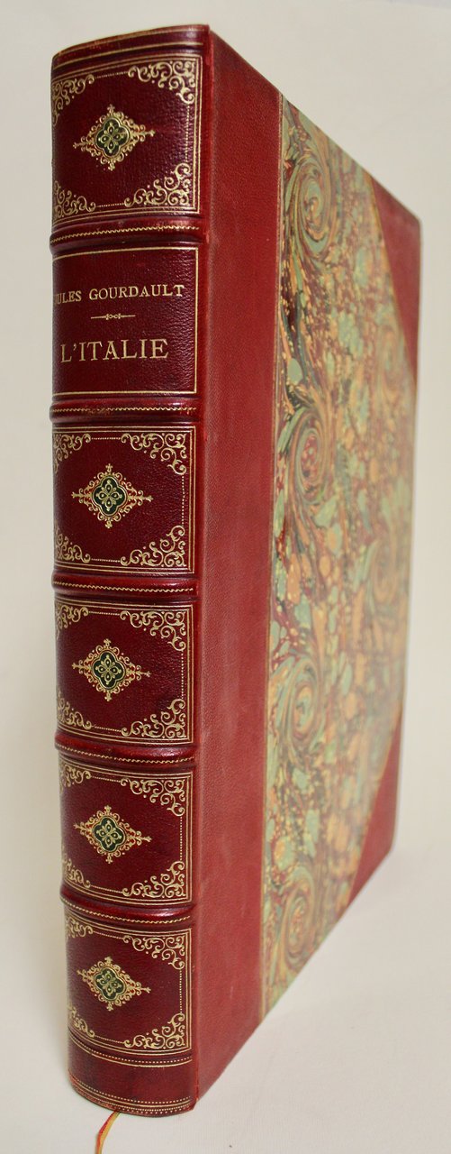 L'Italie illustrée de 450 gravures sur bois.