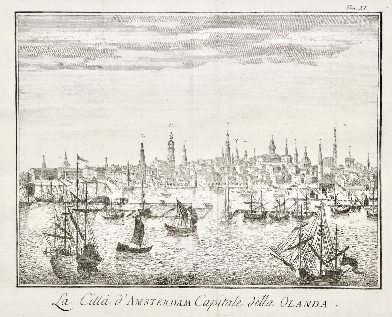 La Città d'Amsterdam Capitale della Olanda.