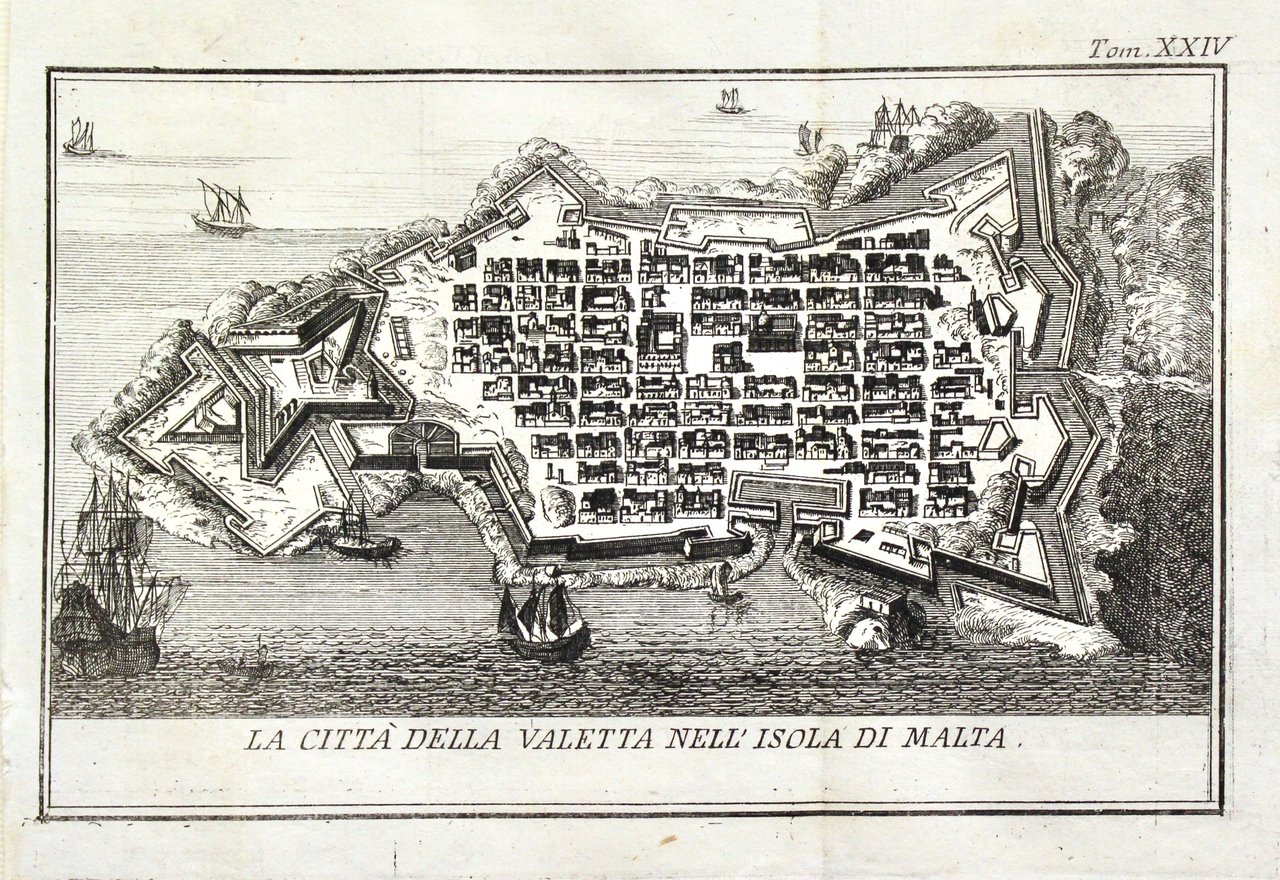 La città della Valetta nell’isola di Malta