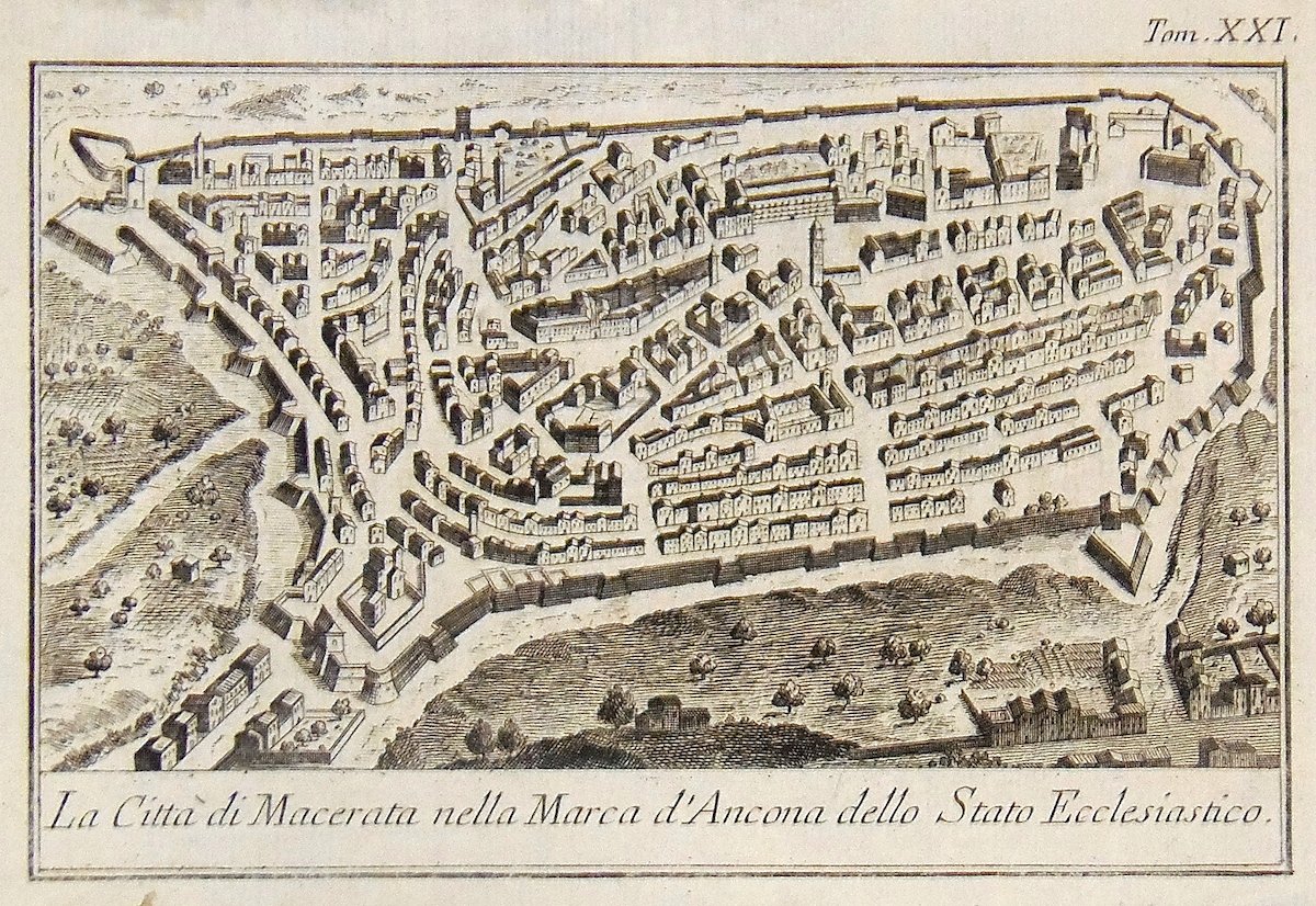 La Città di Macerata nella Marca d' Ancona dello Stato … | Immagine principale