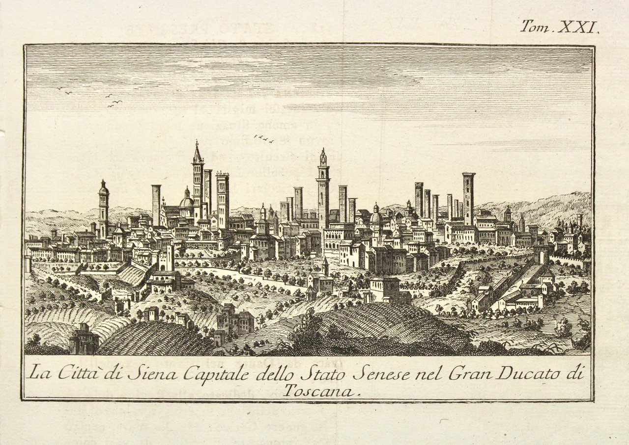 La città di Siena capitale dello stato Senese nel gran …