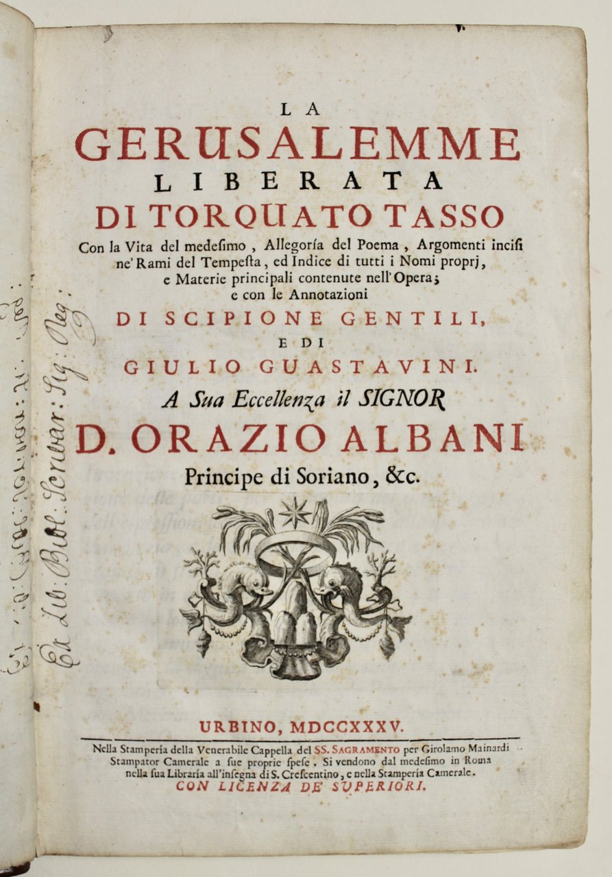 La Gerusalemme liberata di Torquato Tasso con la vita del …