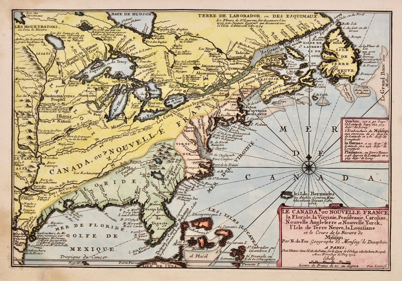 Le Canada ou Nouvelle France, la Floride, la Virginie, Pensilvanie, … | Immagine principale