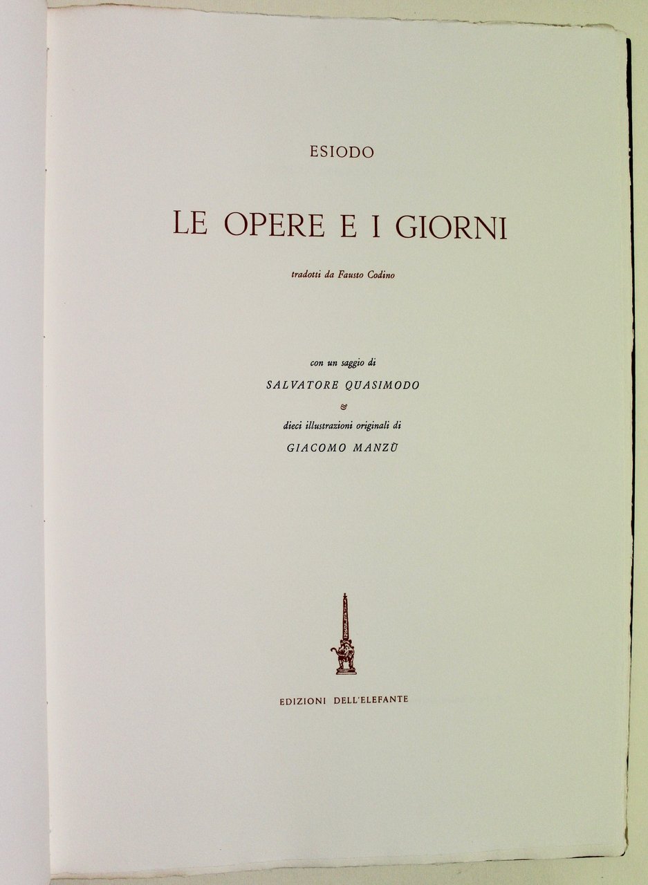 Le opere e i giorni