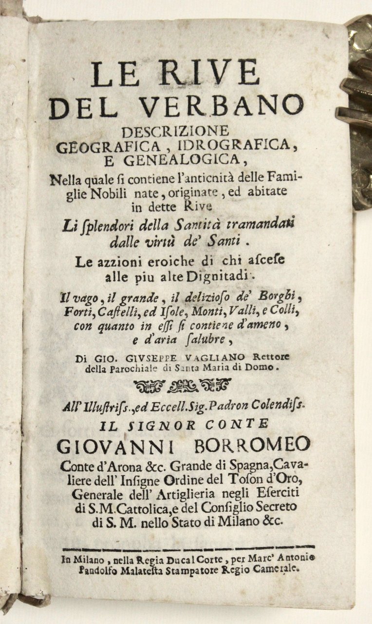 Le rive del Verbano descrizione geografica, idrografica, e genealogica, nella …