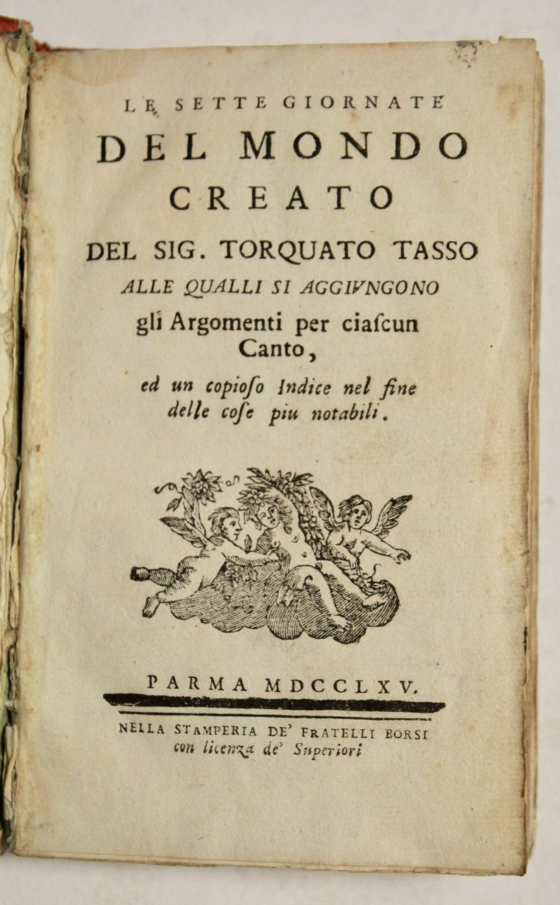 Le sette giornate del mondo creato… alle quali si aggiungono …
