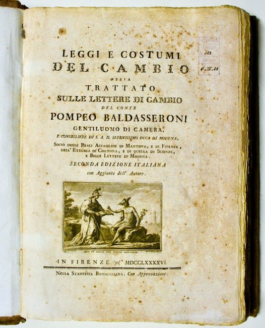 Leggi e costumi del cambio ossia trattato sulle lettere di …