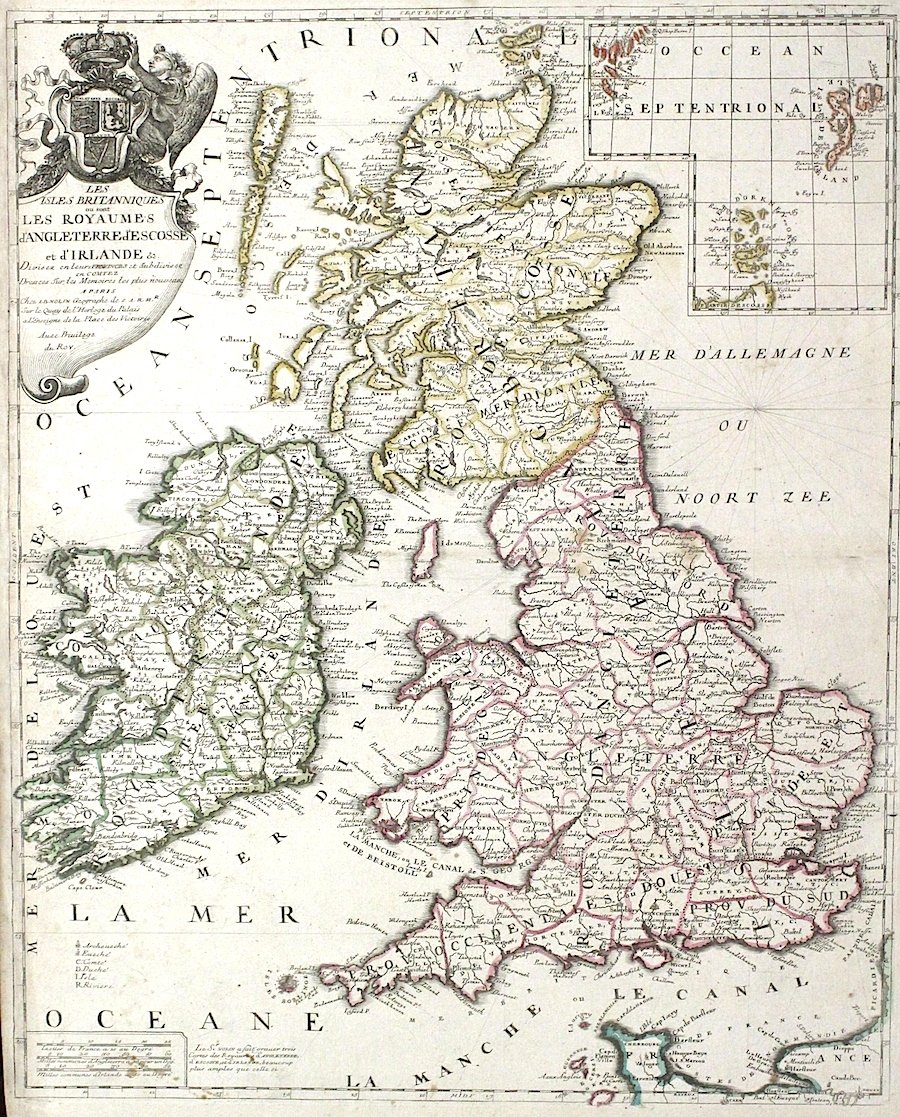 Les isles britanniques ou sont les royaumes d'Angleterre, d'Escosse et …