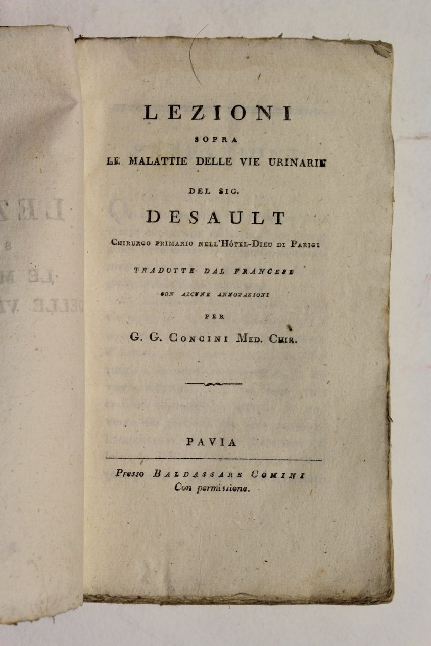 Lezioni sopra le malattie delle vie urinarie, tradotte dal francese …
