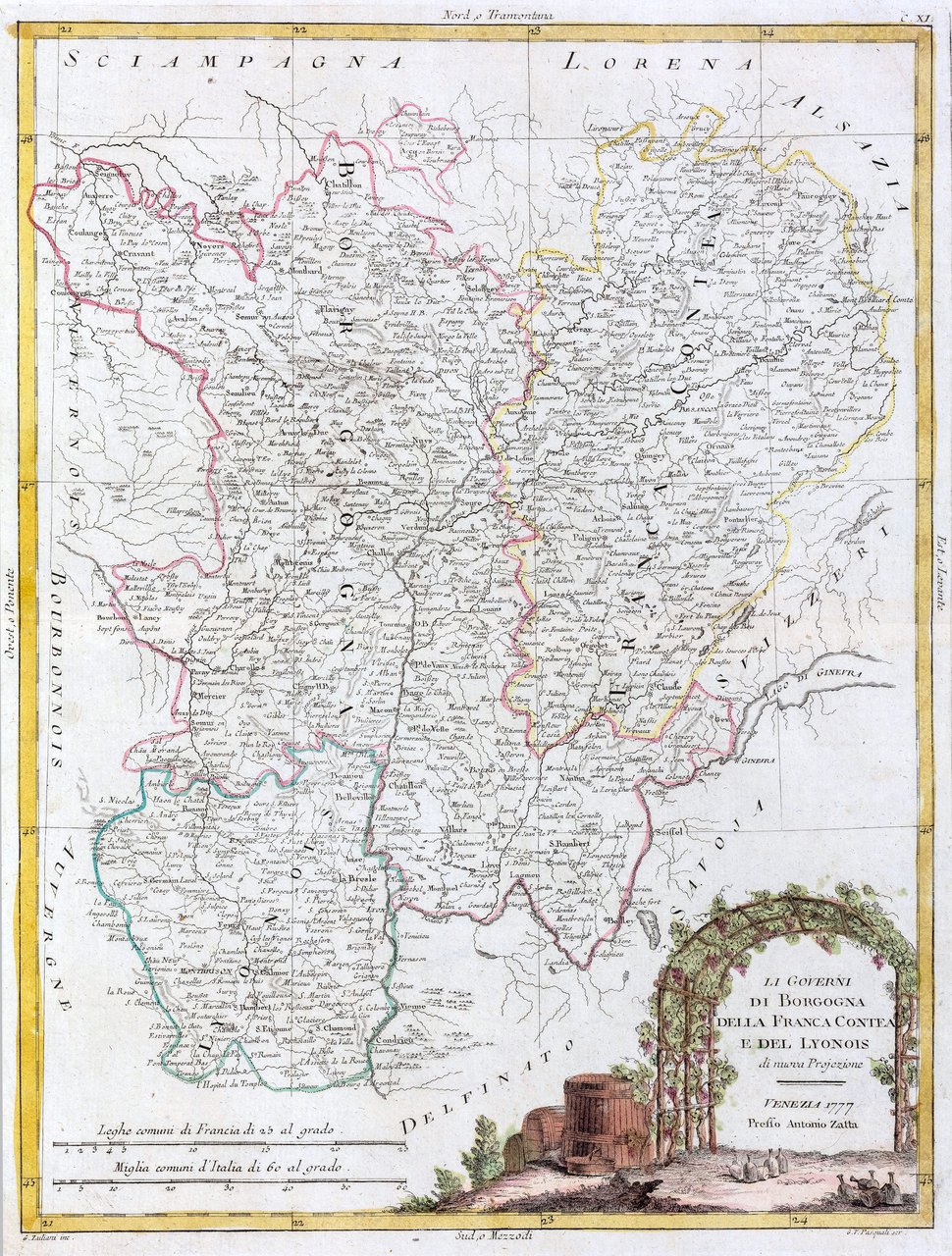 Li governi di Borgogna della Franca Contea e del Lyonois