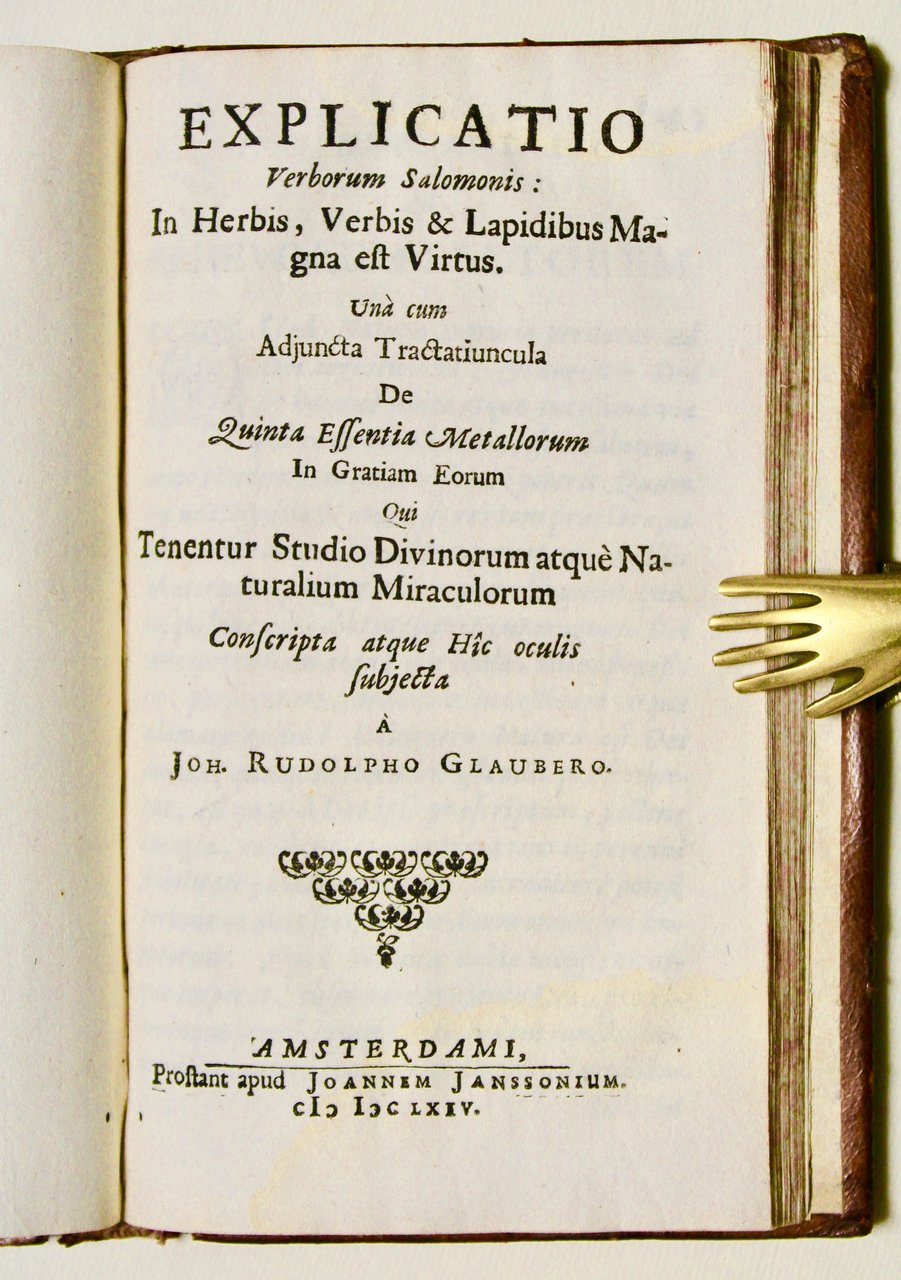 Libellus Dialogorum, sive colloquia, nonnullorum hermeticae Medicinae--Explicatio Verborum Salomonis: in …