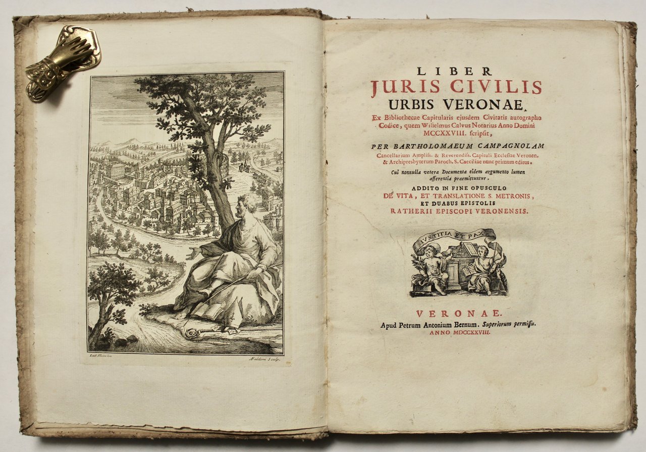 Liber Juris Civilis urbis Veronae. Ex Bibliothecae Capitularis ejusdem Civitatis …