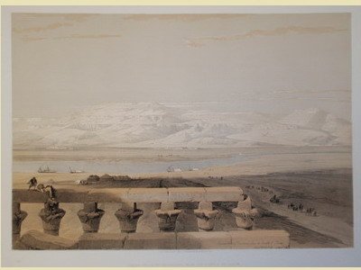 Libyan Chain of Mountains, from the Temple of Luxor.