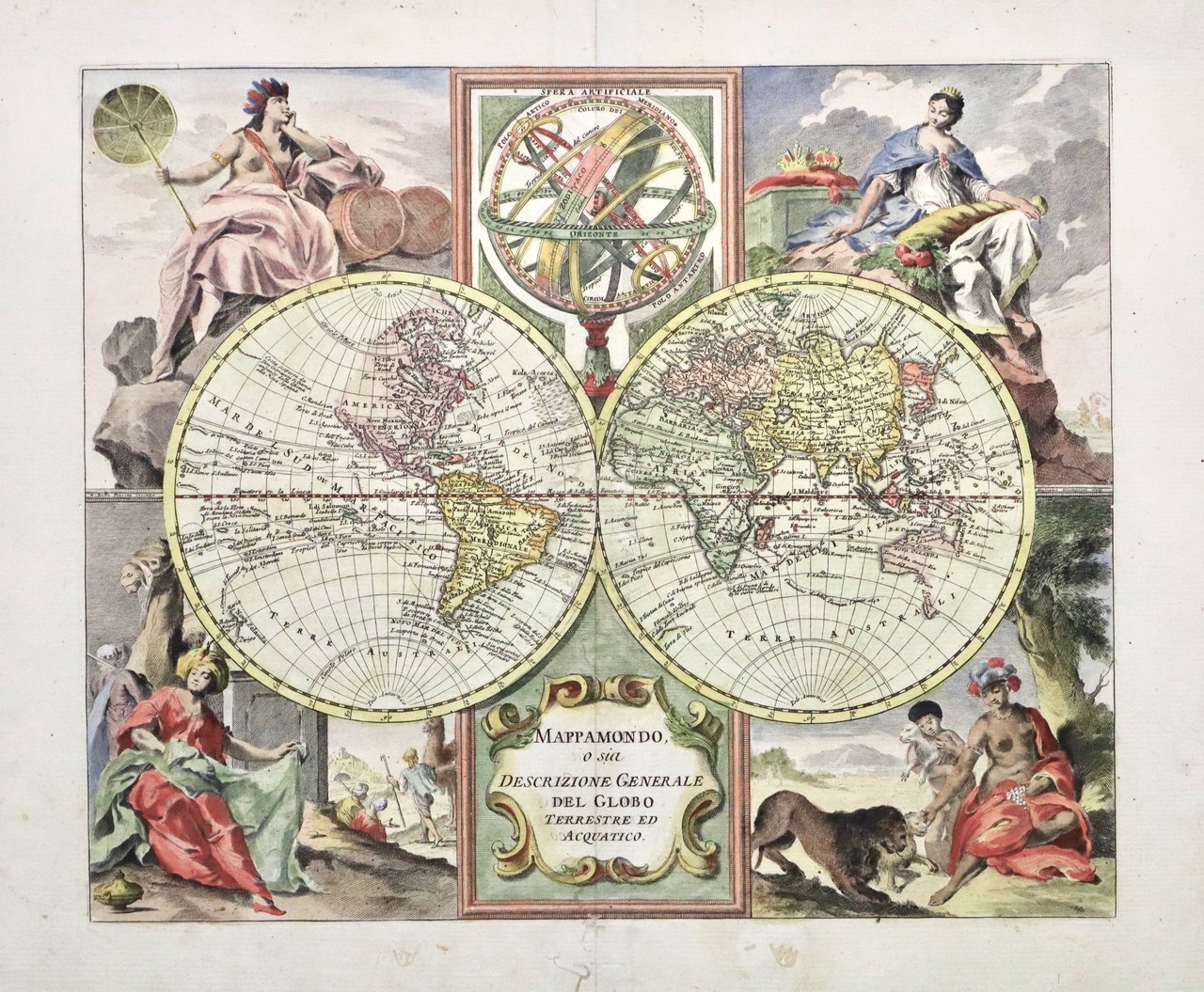 Mappamondo o sia descrizione generale del globo terrestre ed acquatico