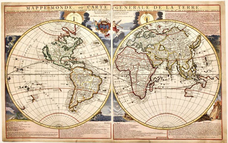 Mappe - Monde, ou carte generale de la terre