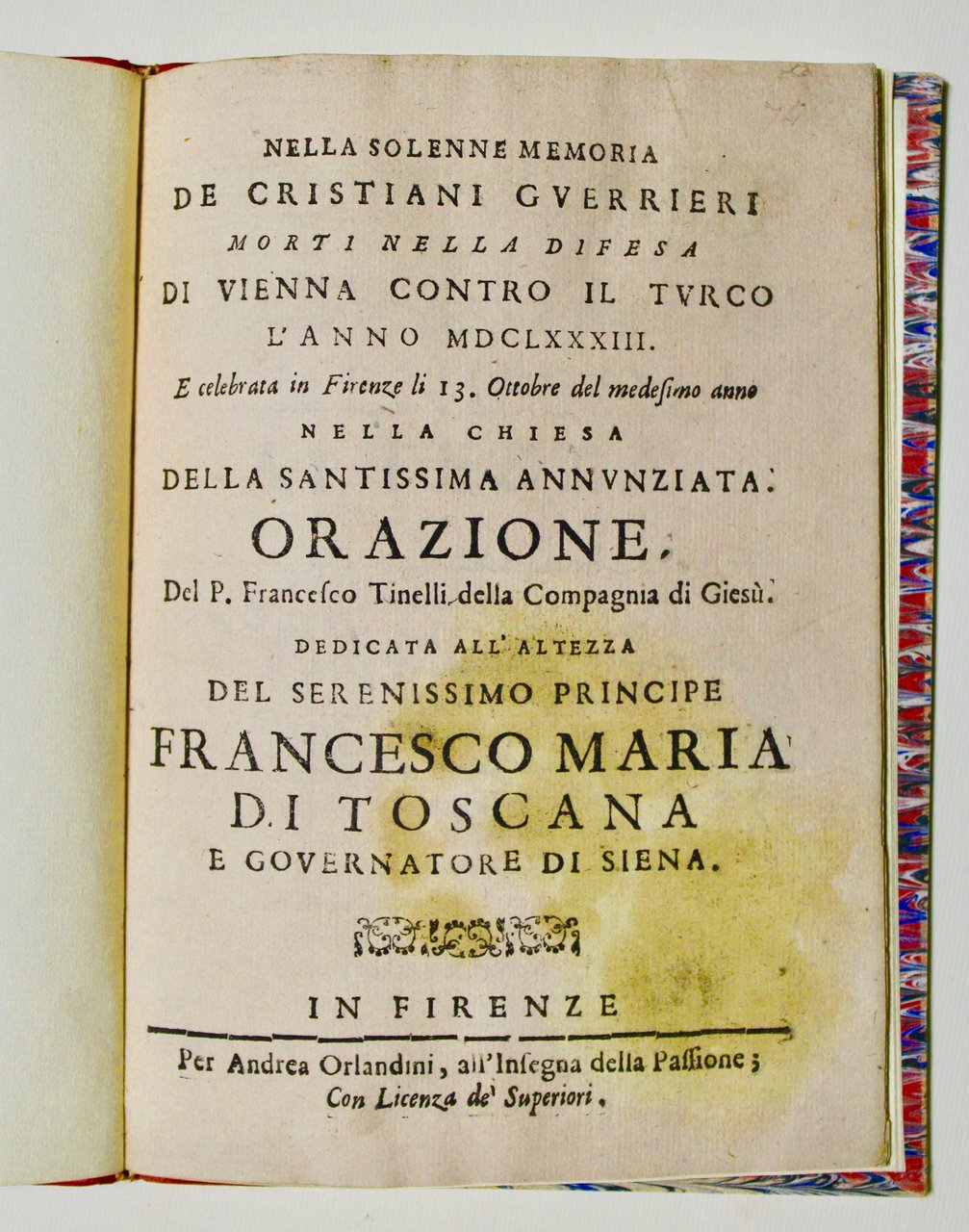 Nella solenne memoria de cristiani guerrieri morti nella difesa di …