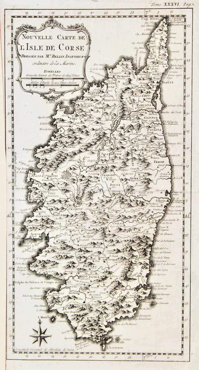 Nouvelle carte de l'Isle de Corse. | Immagine principale