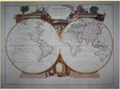 Nouvelle Mappe Monde dedièe au progrès de nos connoissances