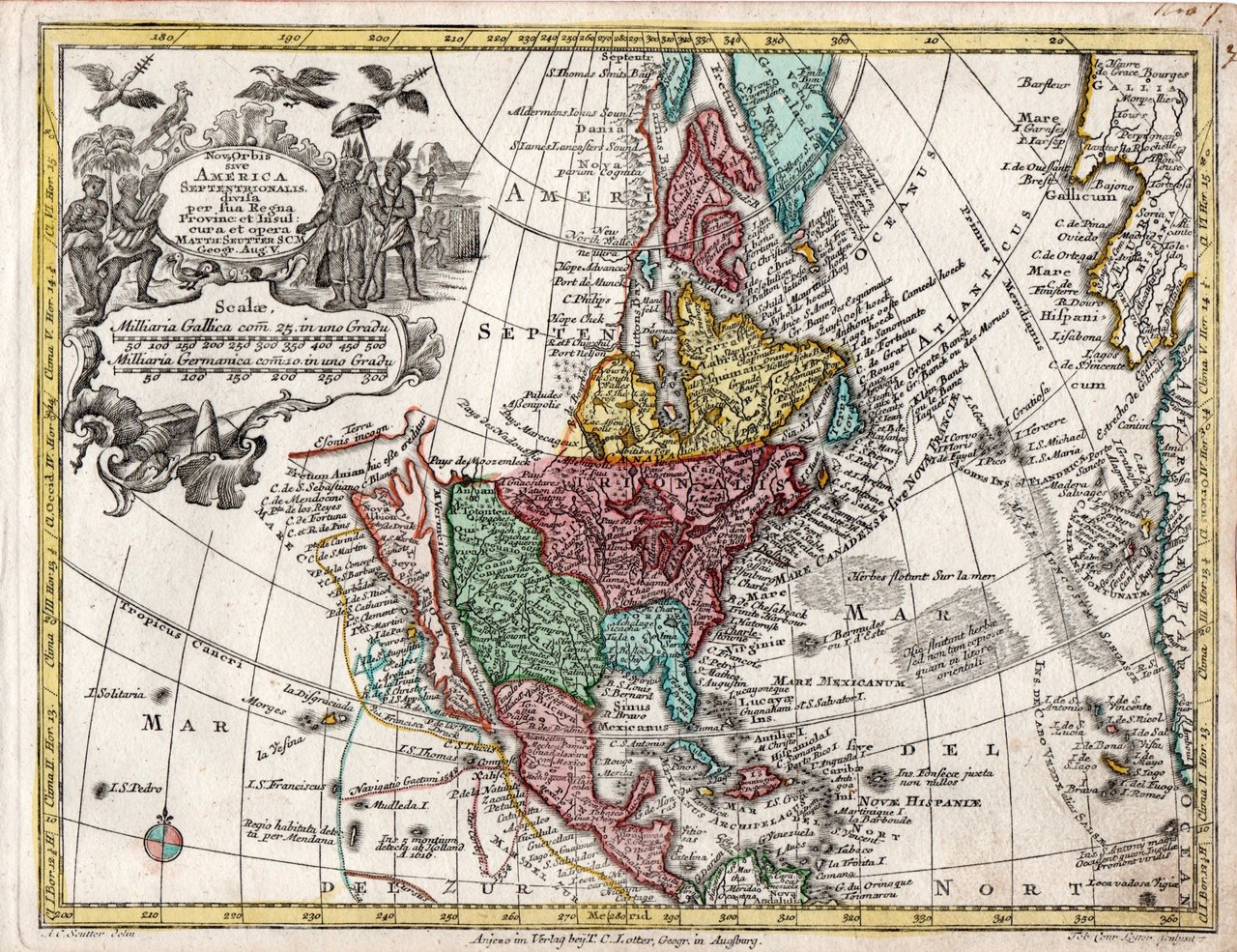 Nov.Orbis sive America Septentrionalis divisaper sua Regna Pronic: et Insul: …