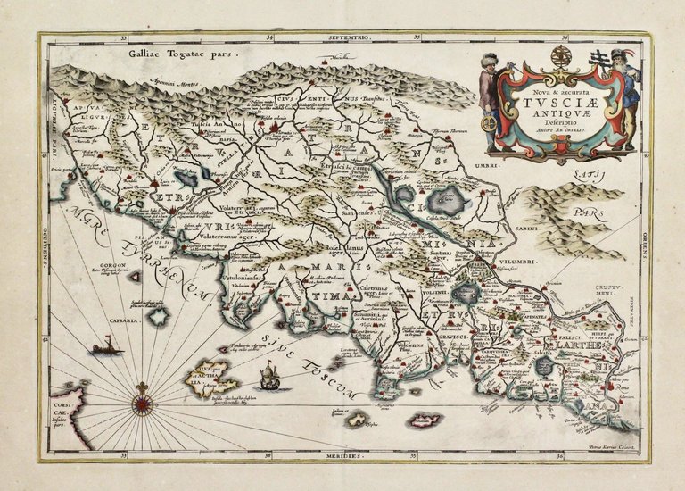 Nova et accurata Tusciae antique descriptio autore Ab. Ortelio