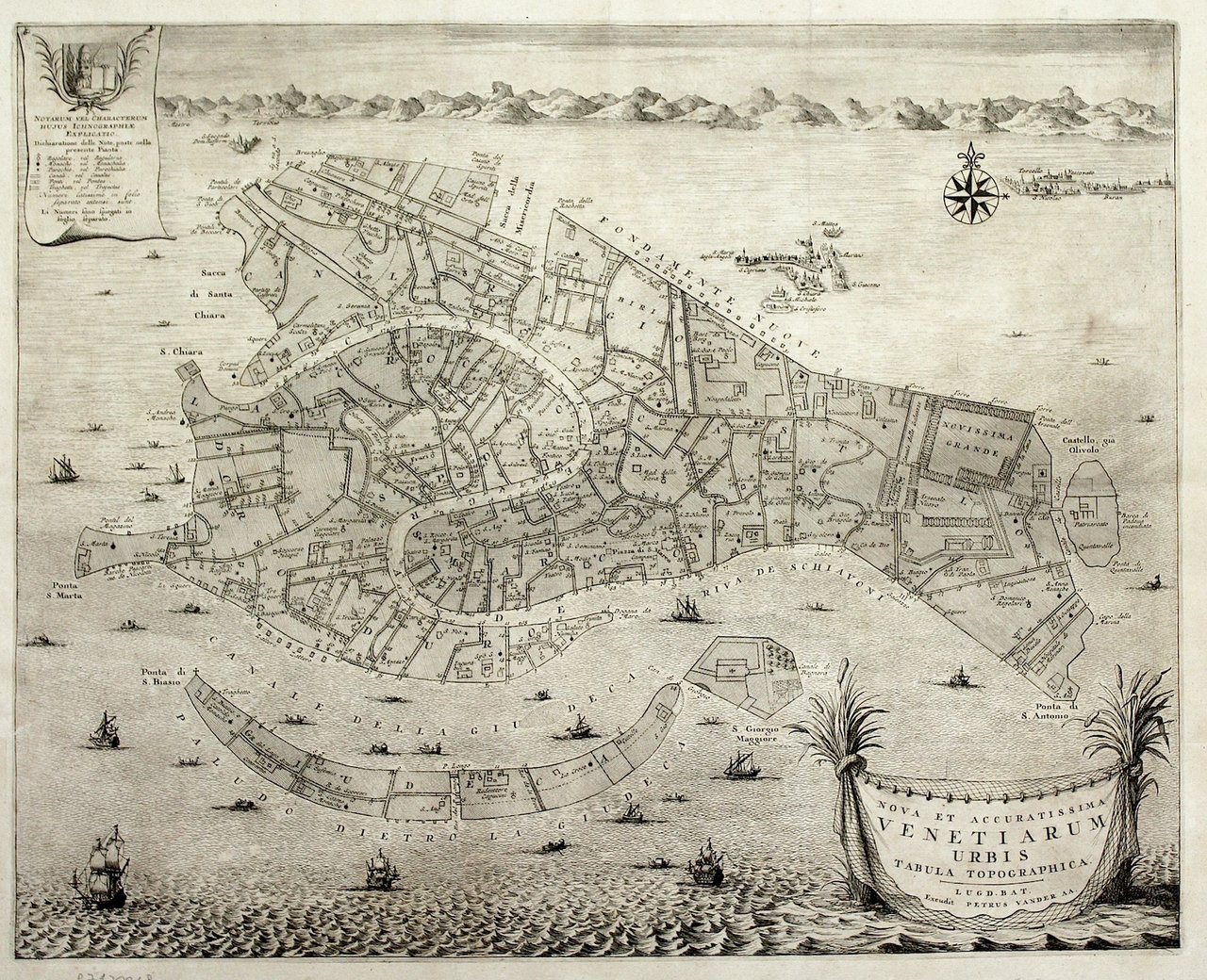 Nova et accuratissima Venetiarum urbis tabula topographica