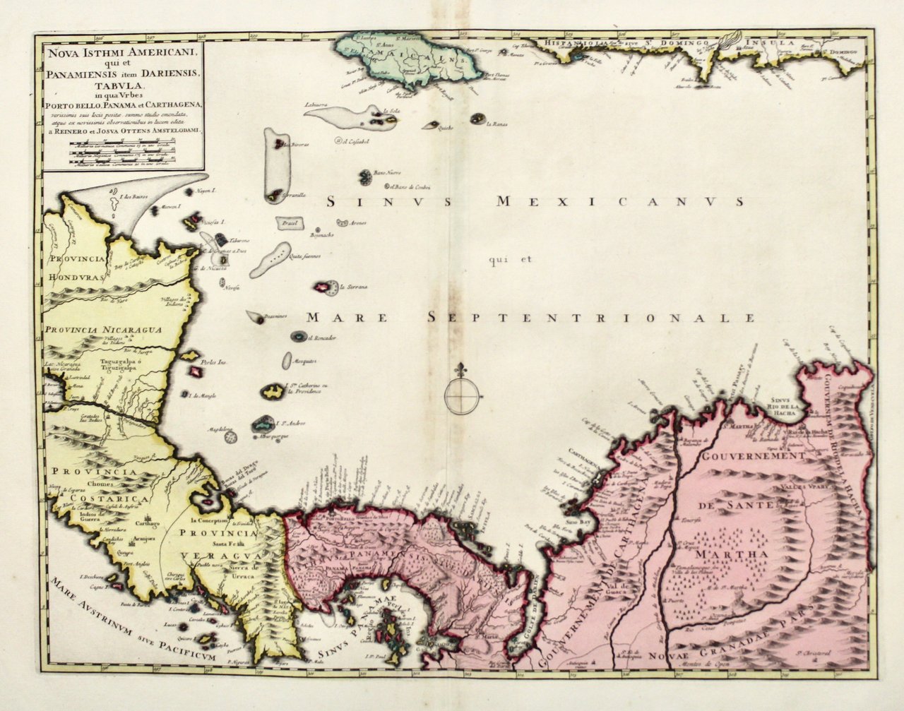 Nova Isthmi Americani qui et Panamiensis item Dariensis, Tabula, in …