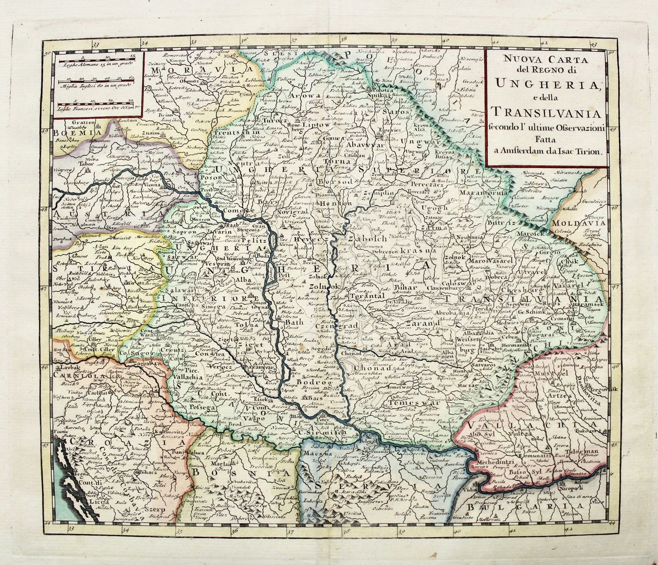 Nuova carta del regno di Ungheria e della Transilvania