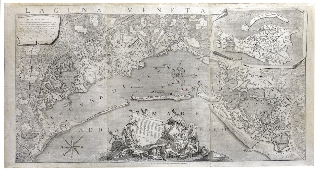 Nuova pianta elevata della nobile e cospicua città di Venezia …