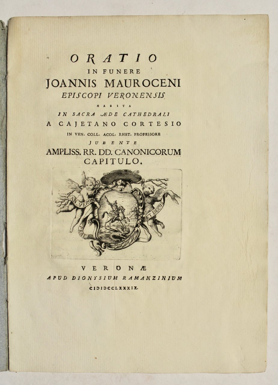 Oratio in funere Joannis Mauroceni Episcopi veronensis habita in Sacra …