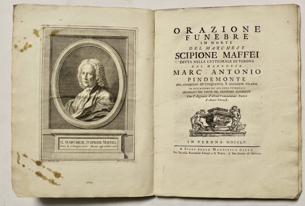 Orazione funebre in morte del Marchese Scipione Maffei