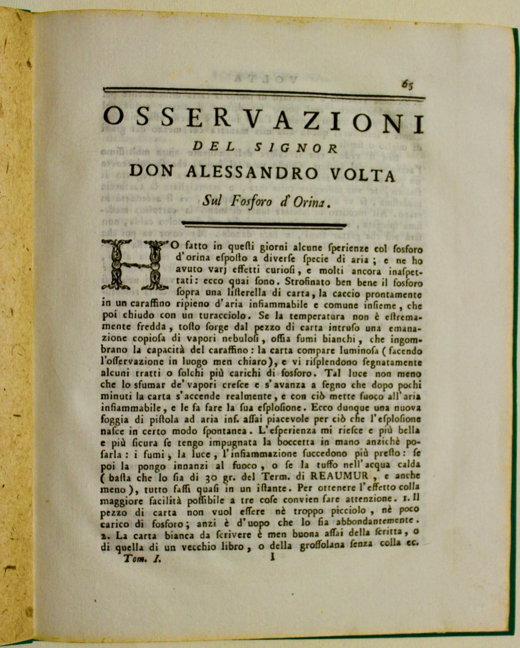 Osservazioni sul fosforo d'orina.