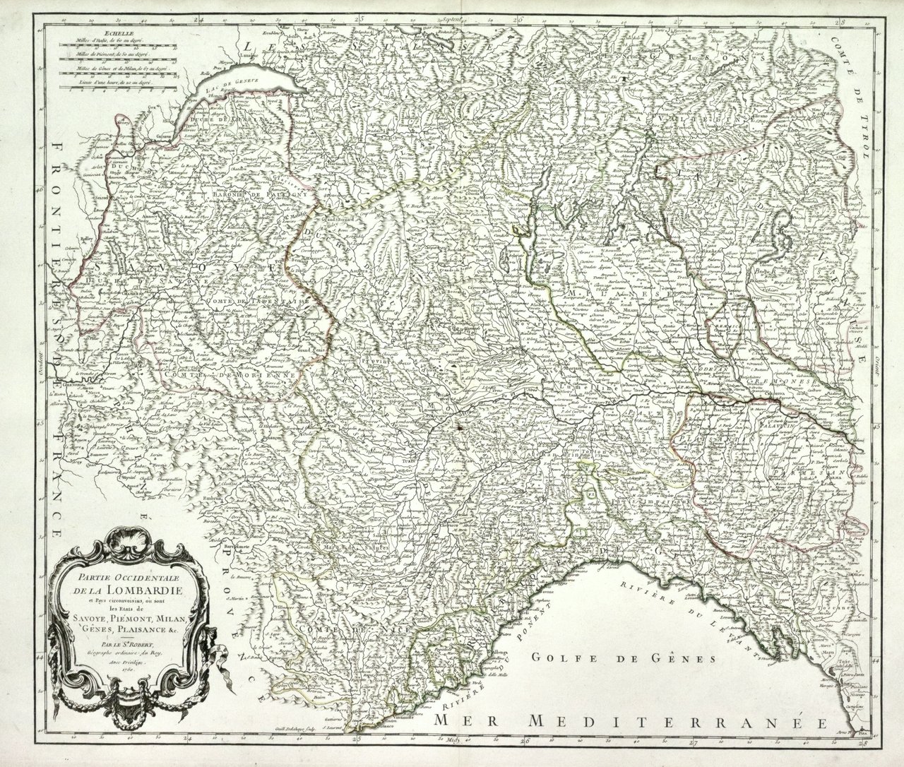 Partie occidentale de la Lombardie et pays circonvoisins, ou sont … | Immagine principale