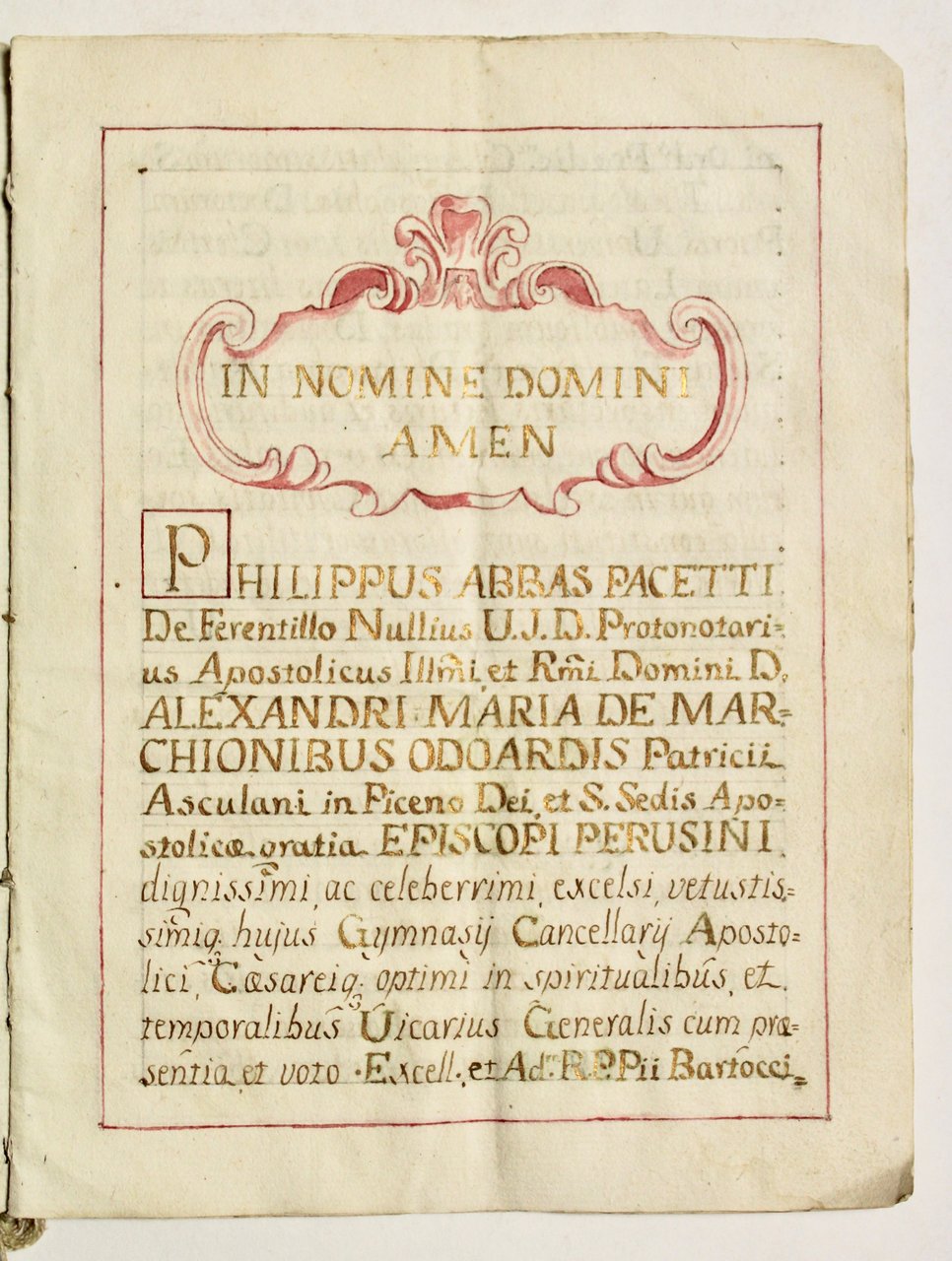 Patente di magistero di Adamo Mosconi