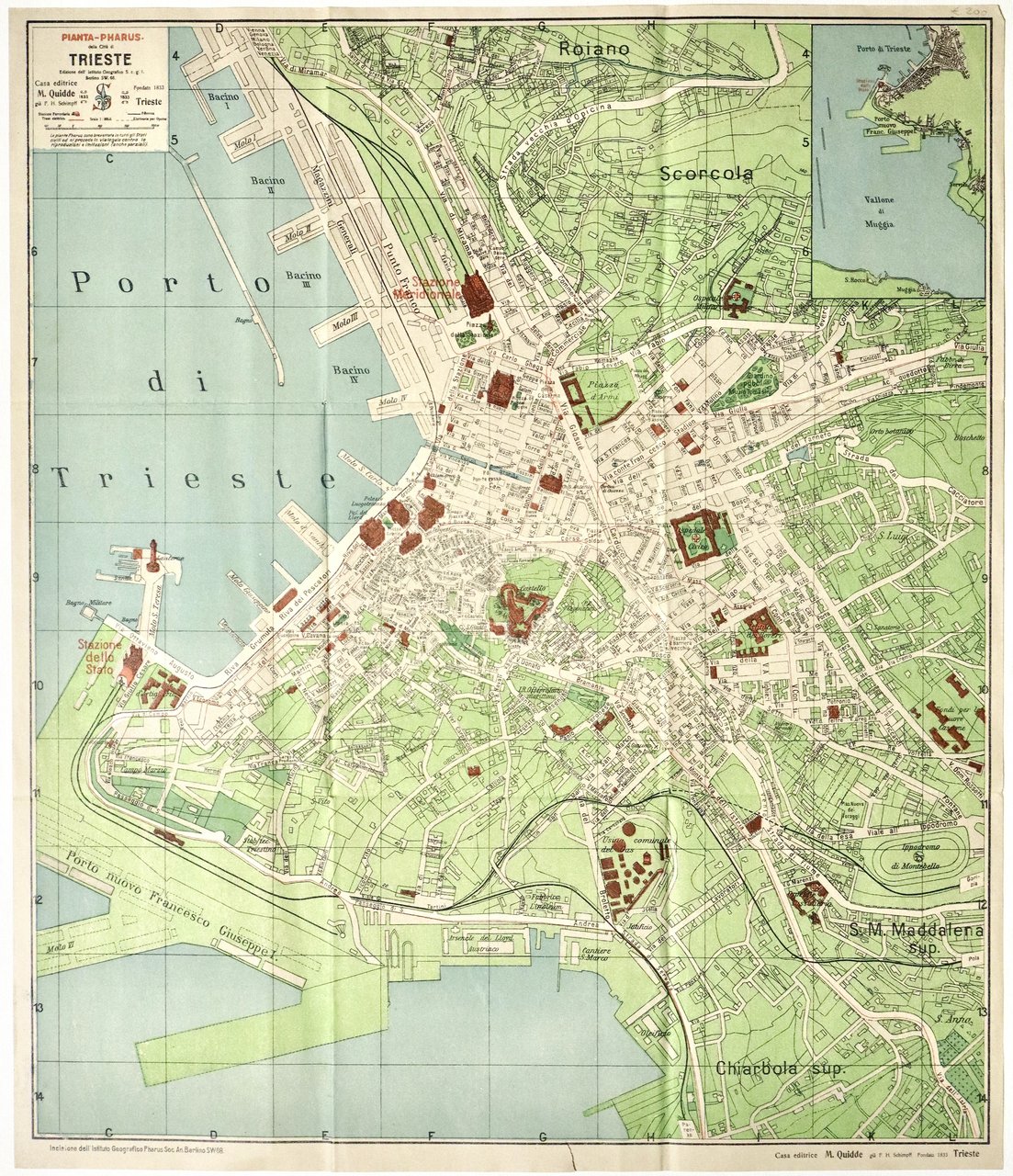 Pianta – Pharus della città di Trieste. | Immagine principale