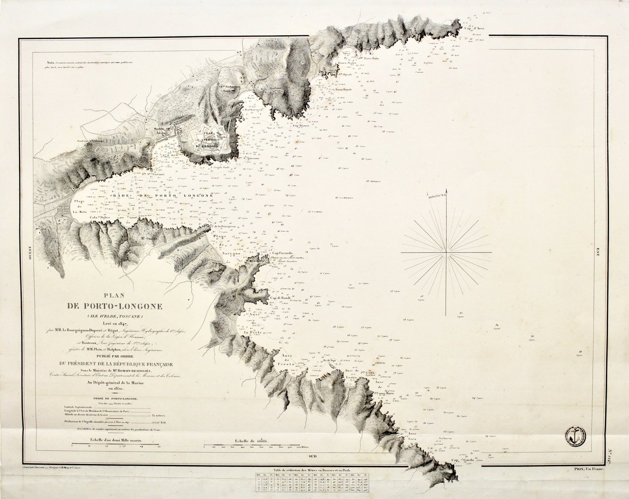 Plan de Porto-Longone (Ile d’Elbe, Toscane) levé en 1847 | Immagine principale