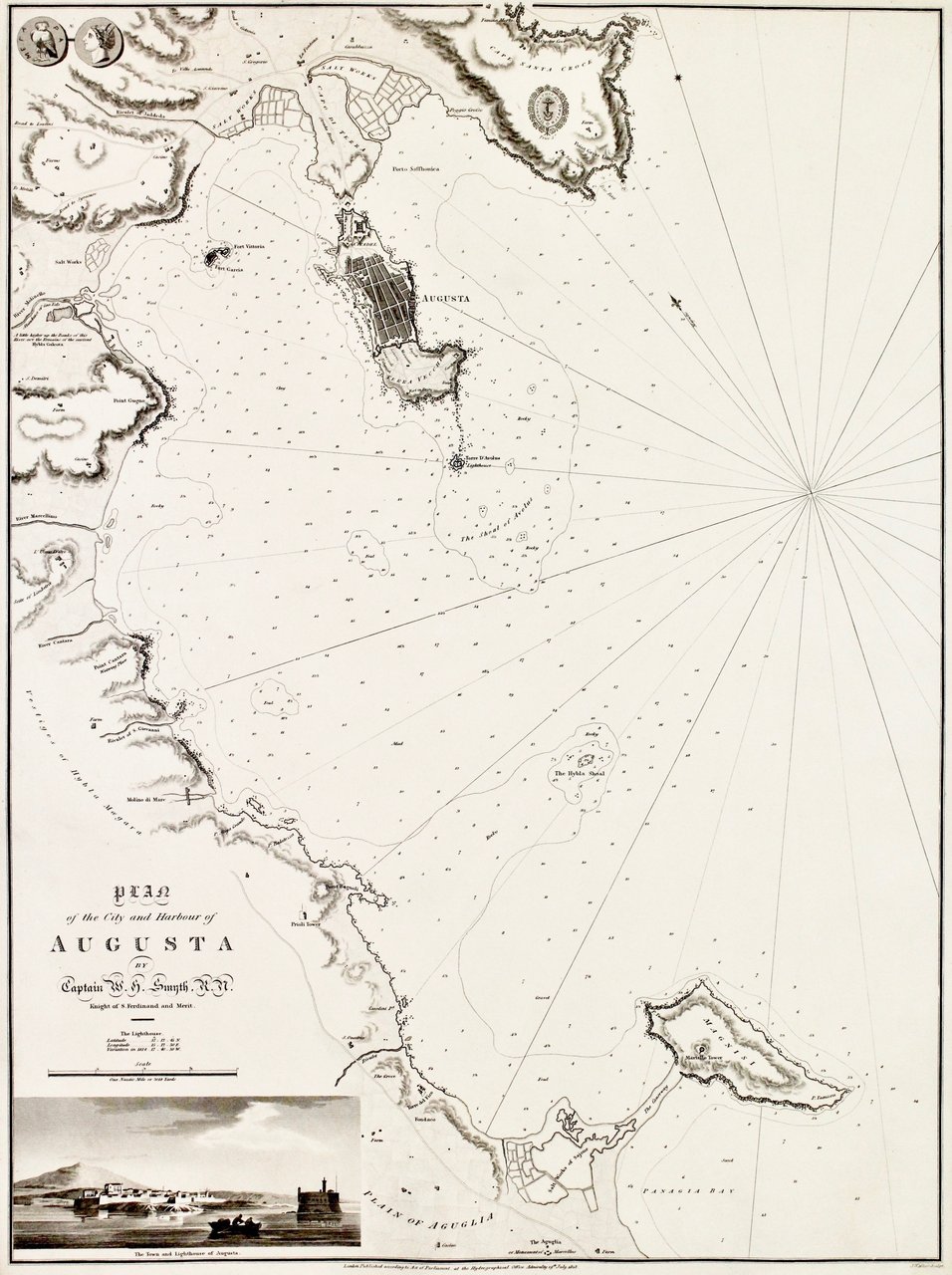 Plan of the city and harbor of Augusta | Immagine principale