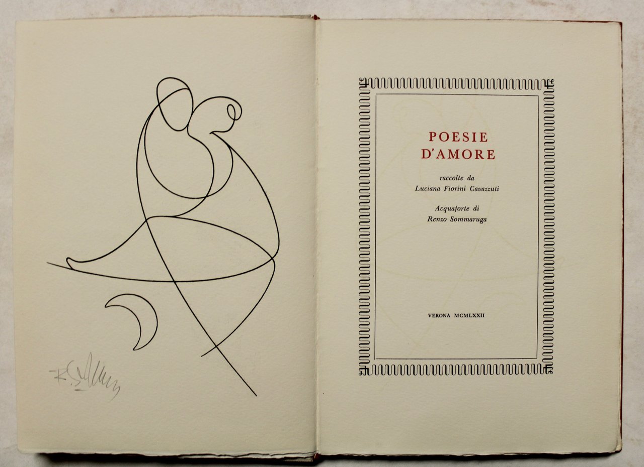 Poesie d'amore raccolte da Luciana Fiorini Cavazzuti Acquaforte di Renzo …