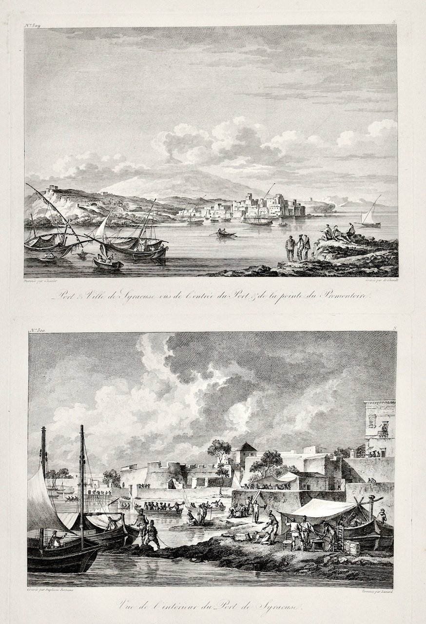 Port & Ville de Syracuse vus de l'entrée du Port …