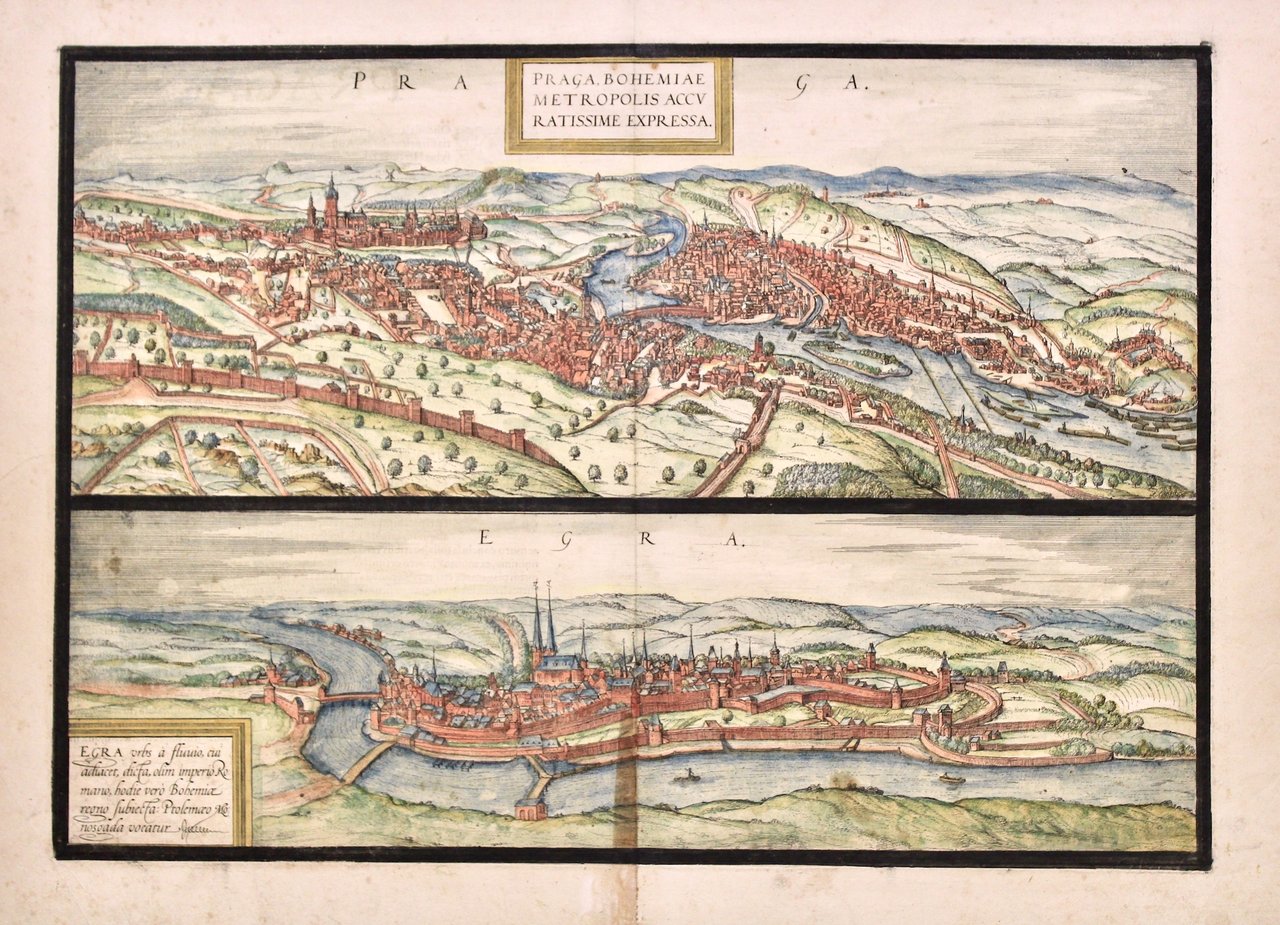 Praga, Bohemiae Metropolis Accuratissime Expressa - Egra urbs a Fluvio | Immagine principale