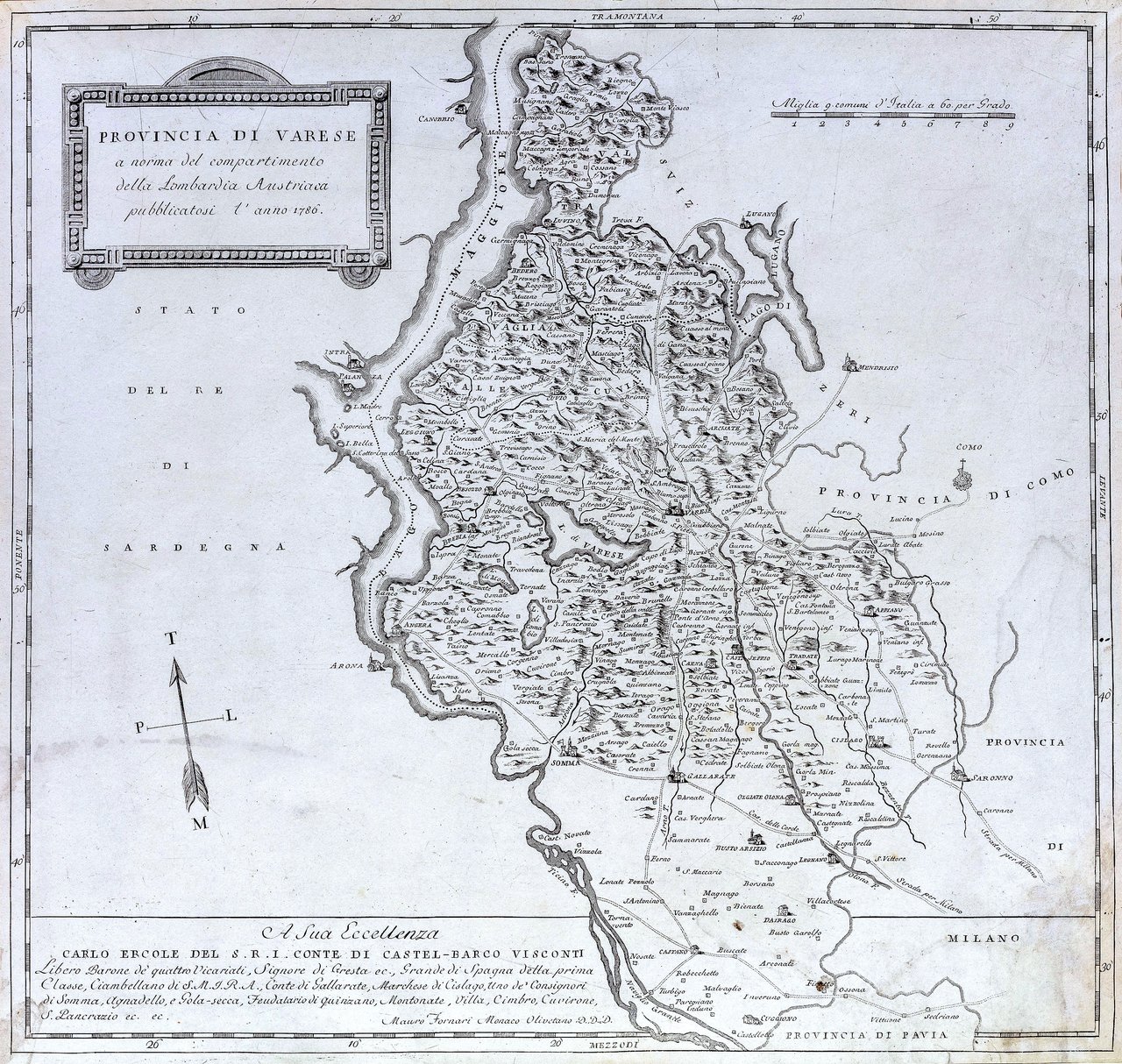 Provincia di Varese a norma del Compartimento della Lombardia austriaca …