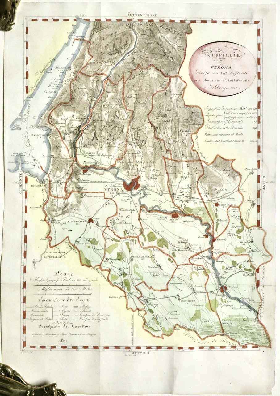 Provincia di Verona divisa in XII distretti per sovrana risoluzione … | Immagine principale