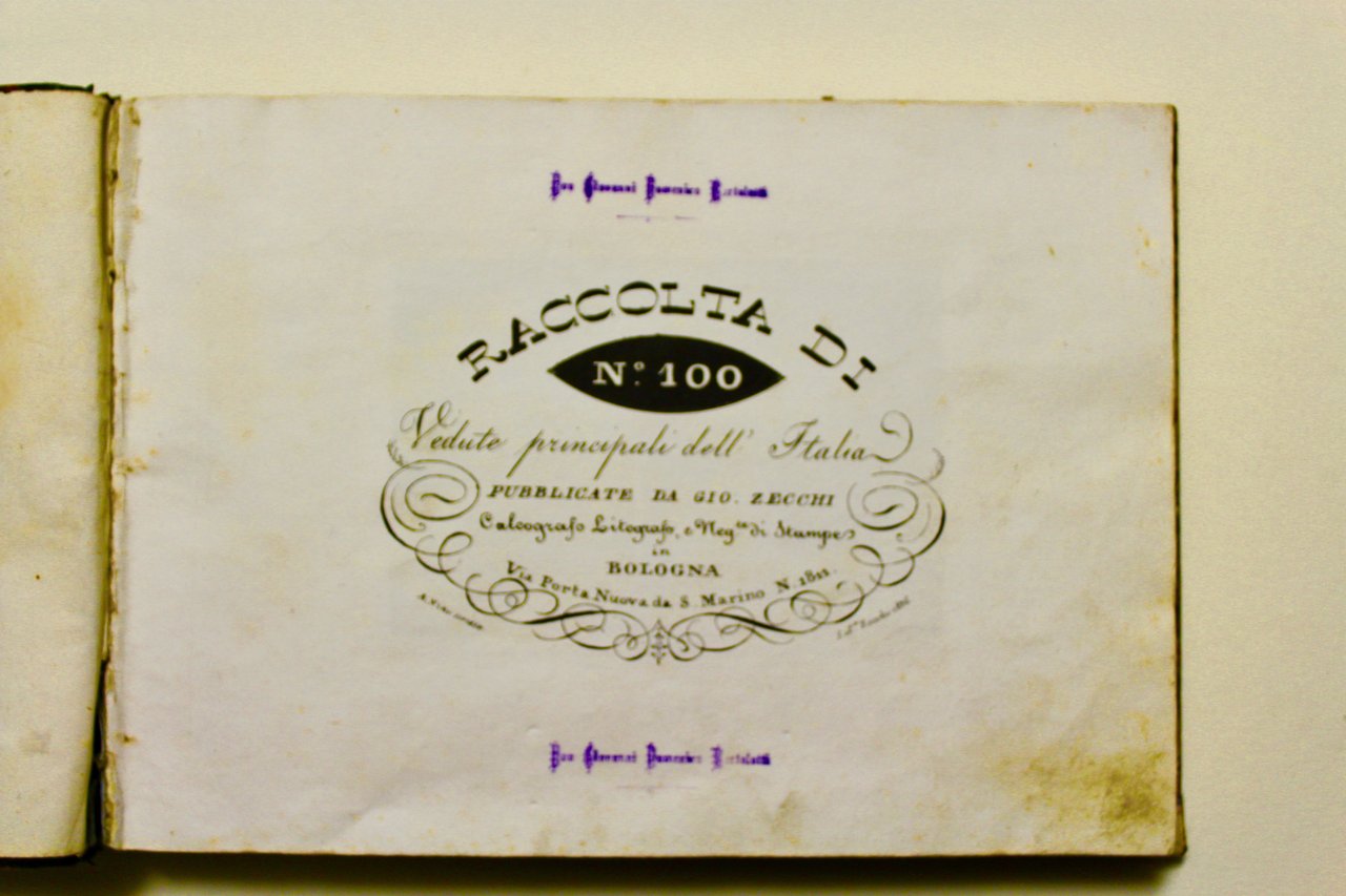 Raccolta di N.° 100 Vedute principali dell'Italia.