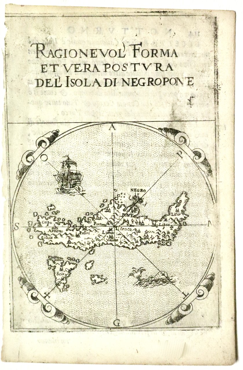 Ragionevol' forma et vera postura del'isola di Negroponte | Immagine principale
