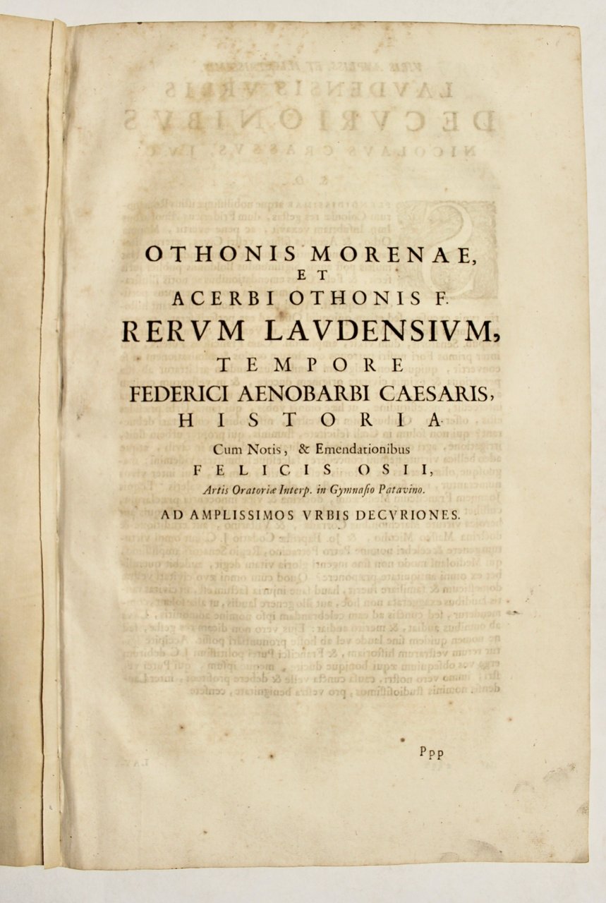 Rerum Laudensium, tempore Federici Aenobarbi Caesaris historia