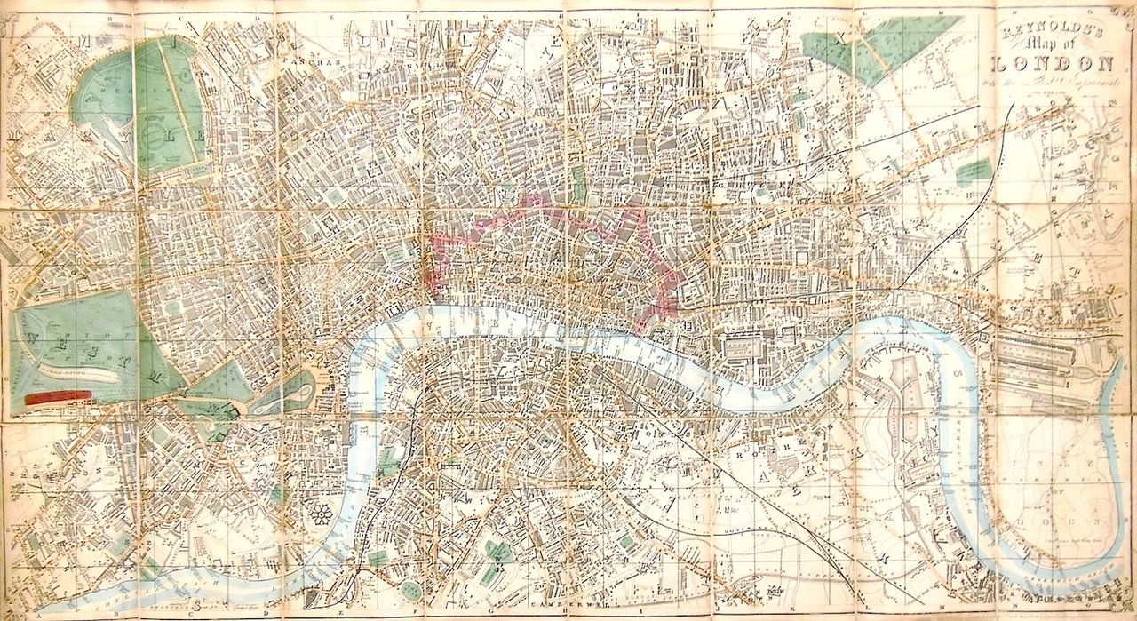 Reynolds's map of London with the latest improvements.