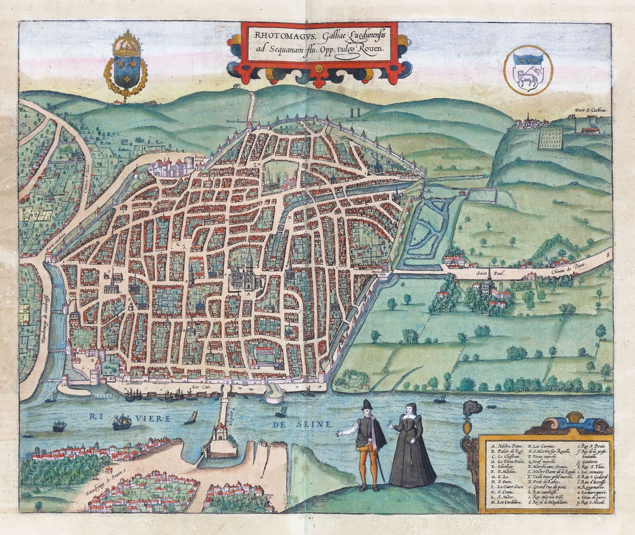 Rhotomagus Galliae Lugdunensis ad Sequanam flu Opp. vulgo Rouen