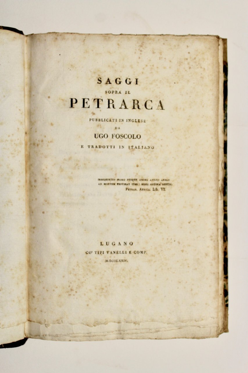 Saggi sopra il Petrarca pubblicati in inglese e tradotti in …