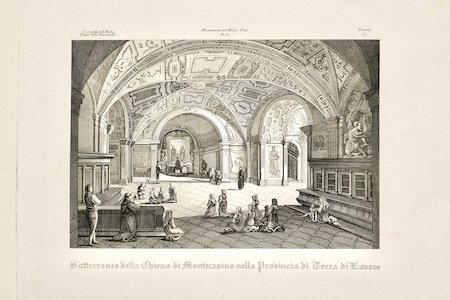 Sotterraneo della chiesa di Montecasino nella provincia di Terra di …